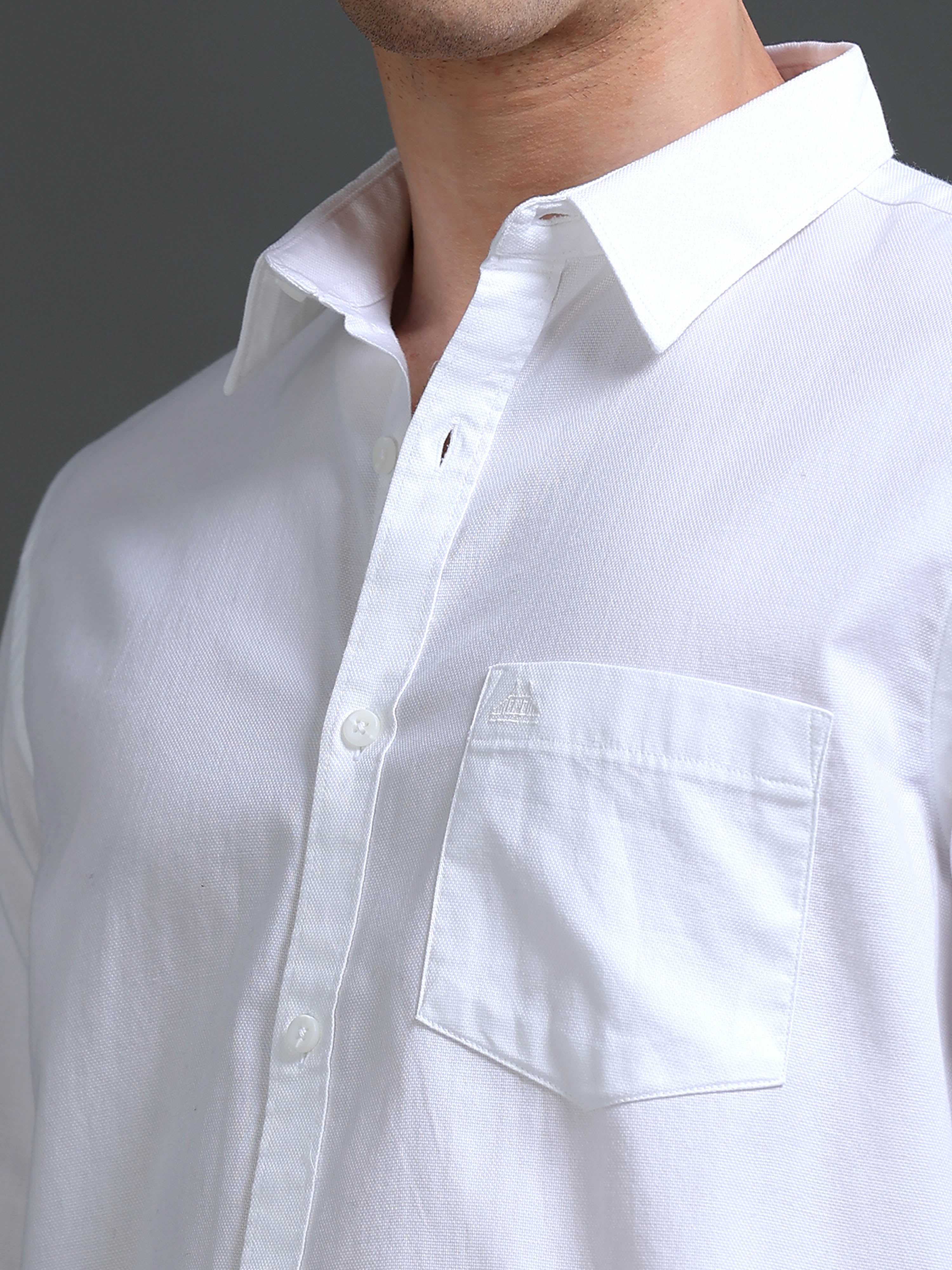 Men's Bird Eye Slim Fit  Dobby Shirt