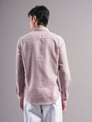 Men Smart Slim Fit Checked Casual Shirt