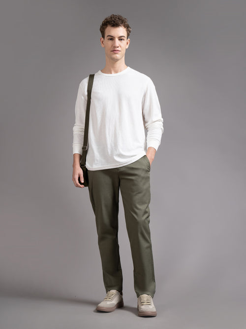 Men Slim Fit Low-Rise Chinos