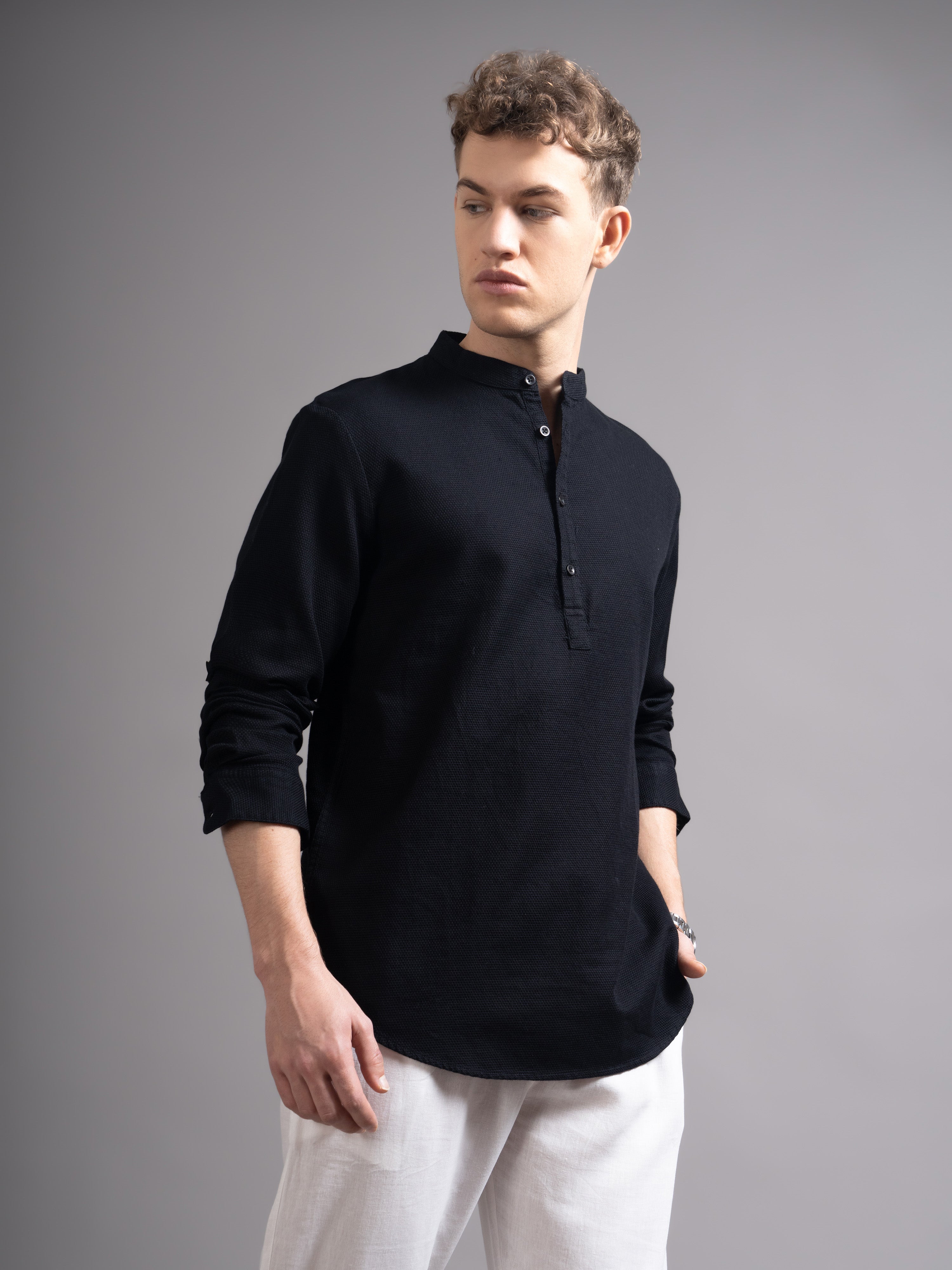 Men's Dobby Kurta Shirt