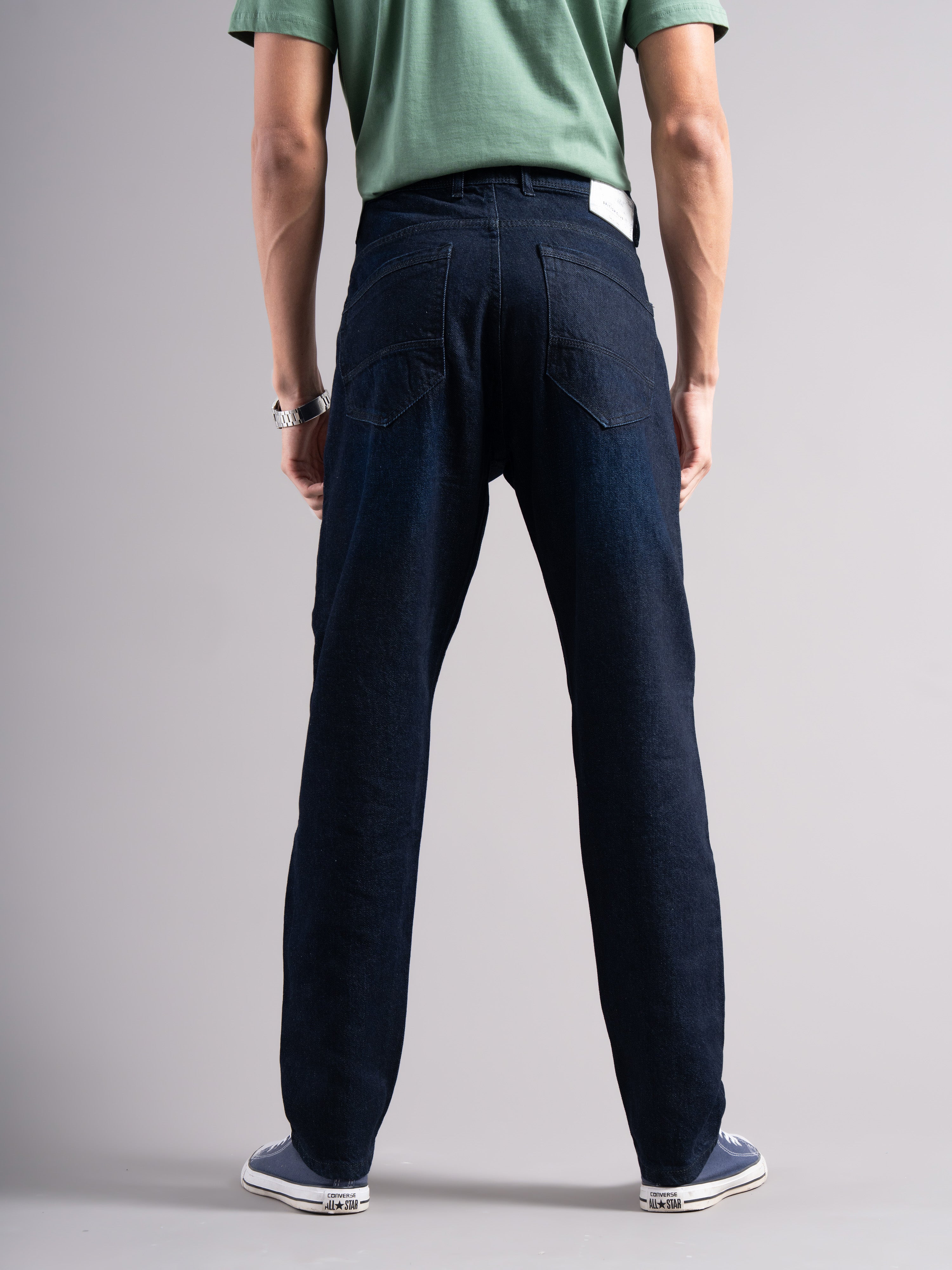 Men Smart Slim Fit Mid-Rise Light Fade Jeans