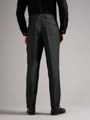 Men Tailored Straight Fit Low-Rise Trousers