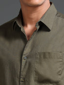 Men Dobby Solid Shirts