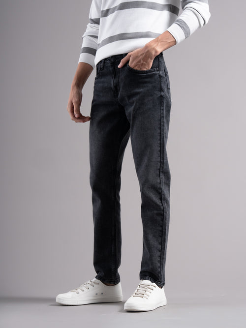 Men Smart Slim Fit Mid-Rise Light Fade Jeans