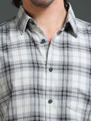 Men's Mellange Twill Checks Shirt