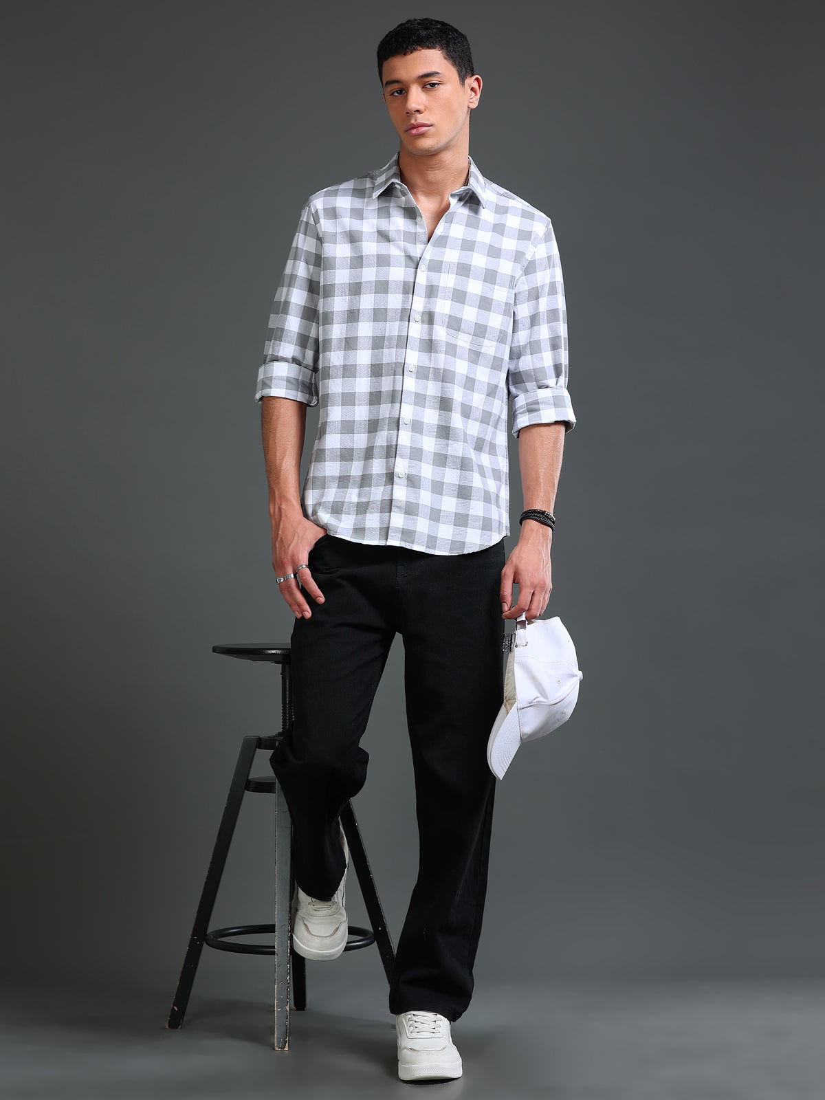 Men Premium Oxford Checks Shirt