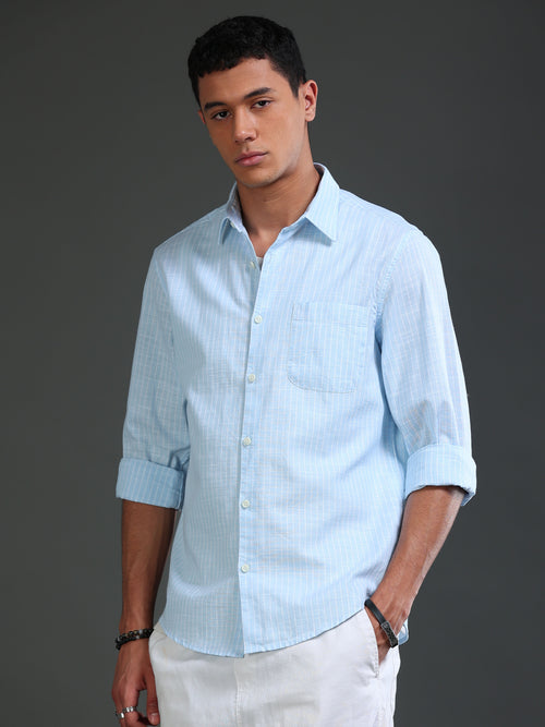 Men Stripes Shirts