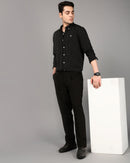 Comfort Slim Fit Vertical Striped Button-Down Collar Casual Shirt