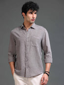 Men's Textured Solid Shirt