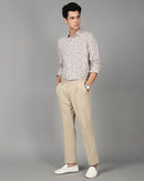Men Smart Slim Fit Floral Printed Cotton Casual Shirt