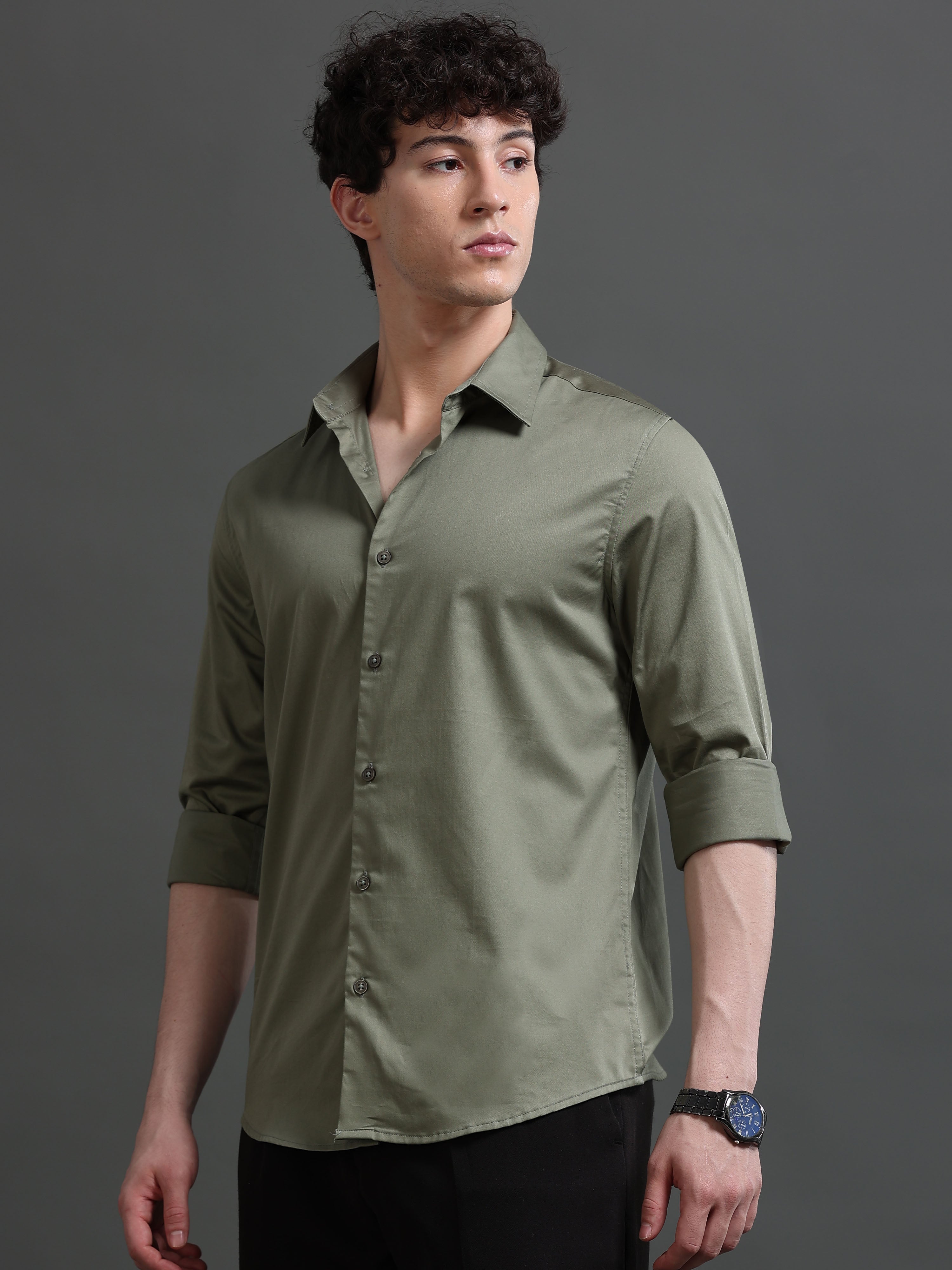 Men Smart Slim Fit Casual Shirt