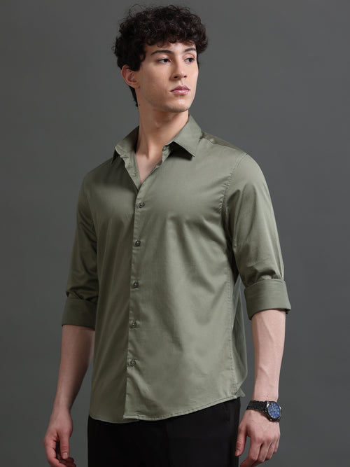 Men Smart Slim Fit Casual Shirt