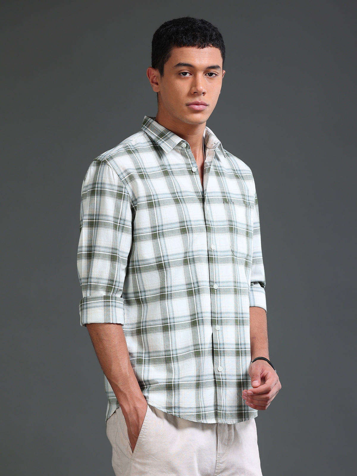 Men Premium Oxford Checks Shirt