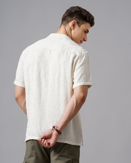 MEN'S SELF DESIGN SHIRT