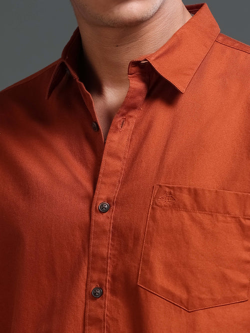 Men's Premium Twill Solid Shirt