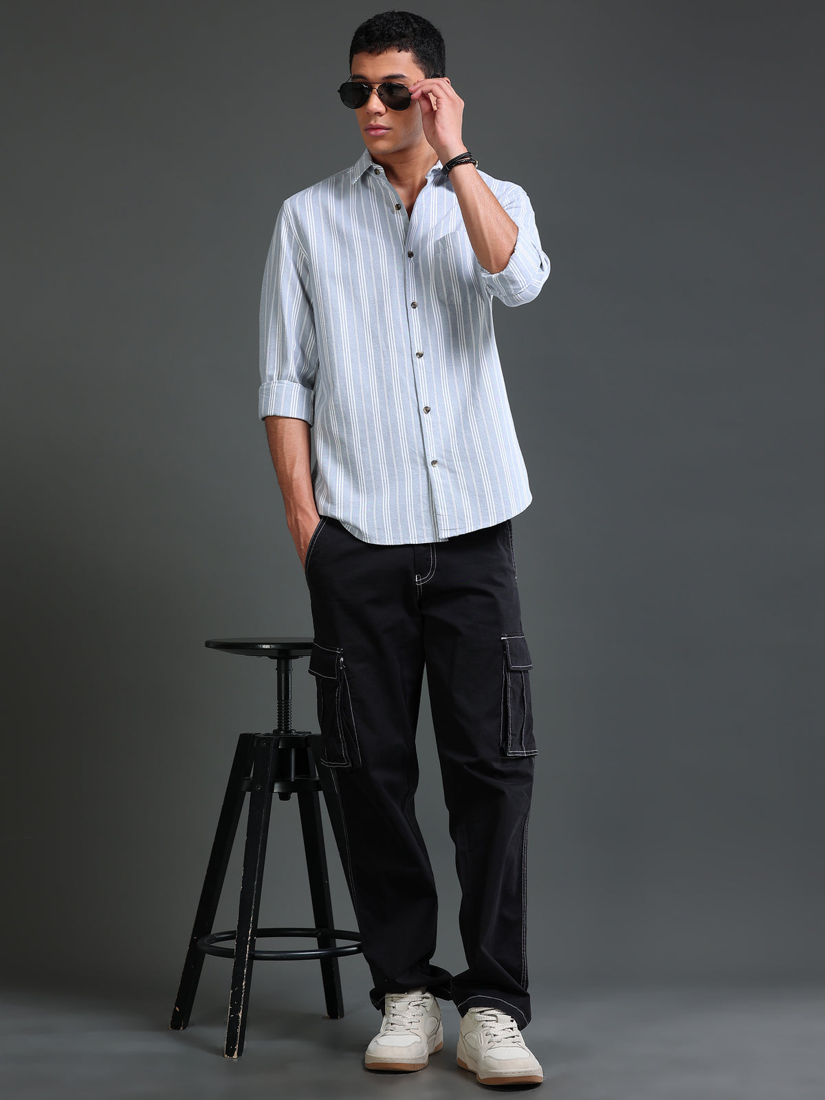 Men Oxford Stripes Shirt