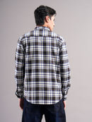 Men Smart Slim Fit Checked Casual Shirt
