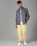 Men Overshirt Fit Shacket
