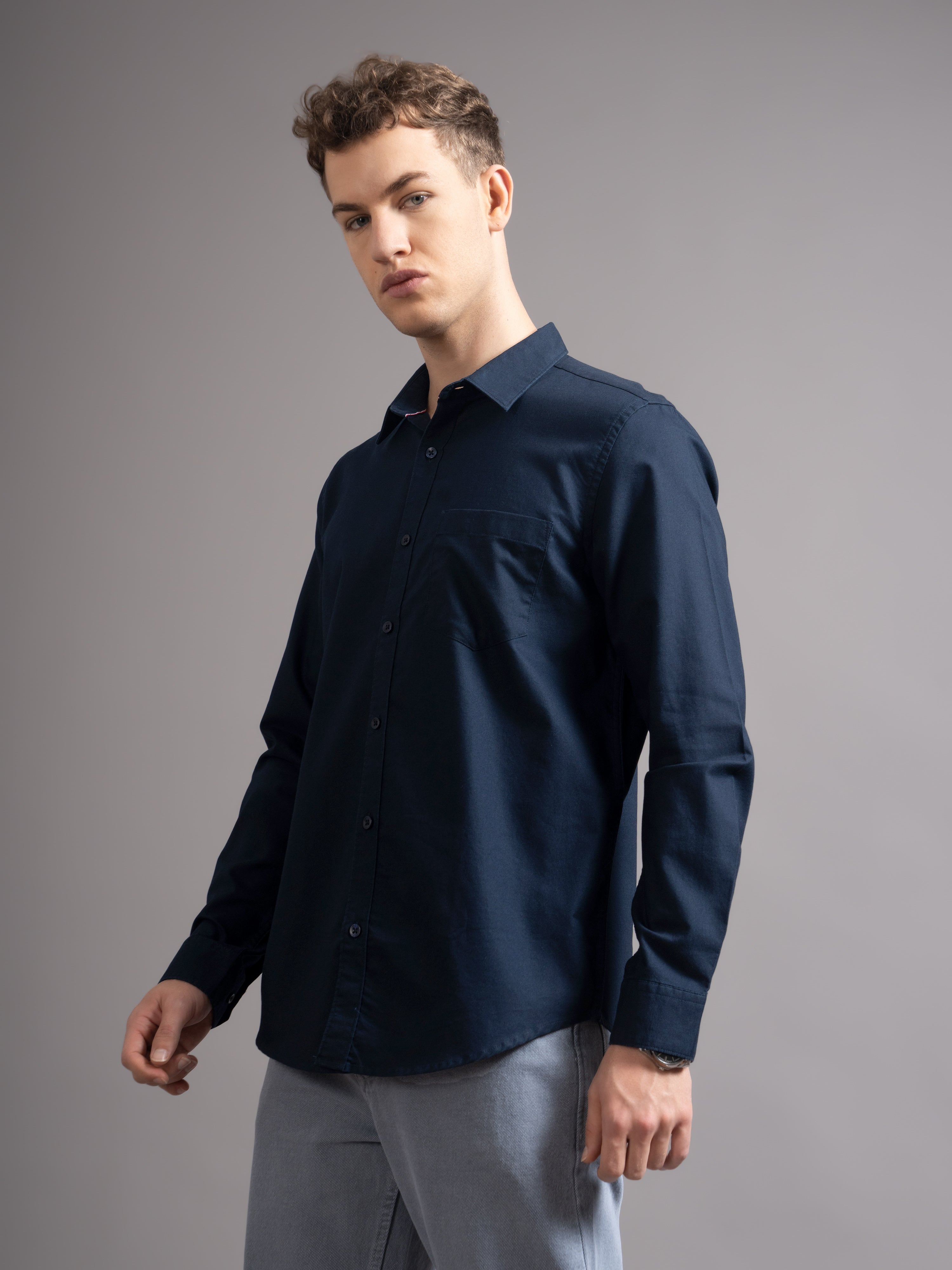 Men Smart Slim Fit Casual Shirt
