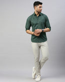 Men Standard Slim Fit Opaque Casual Shirt