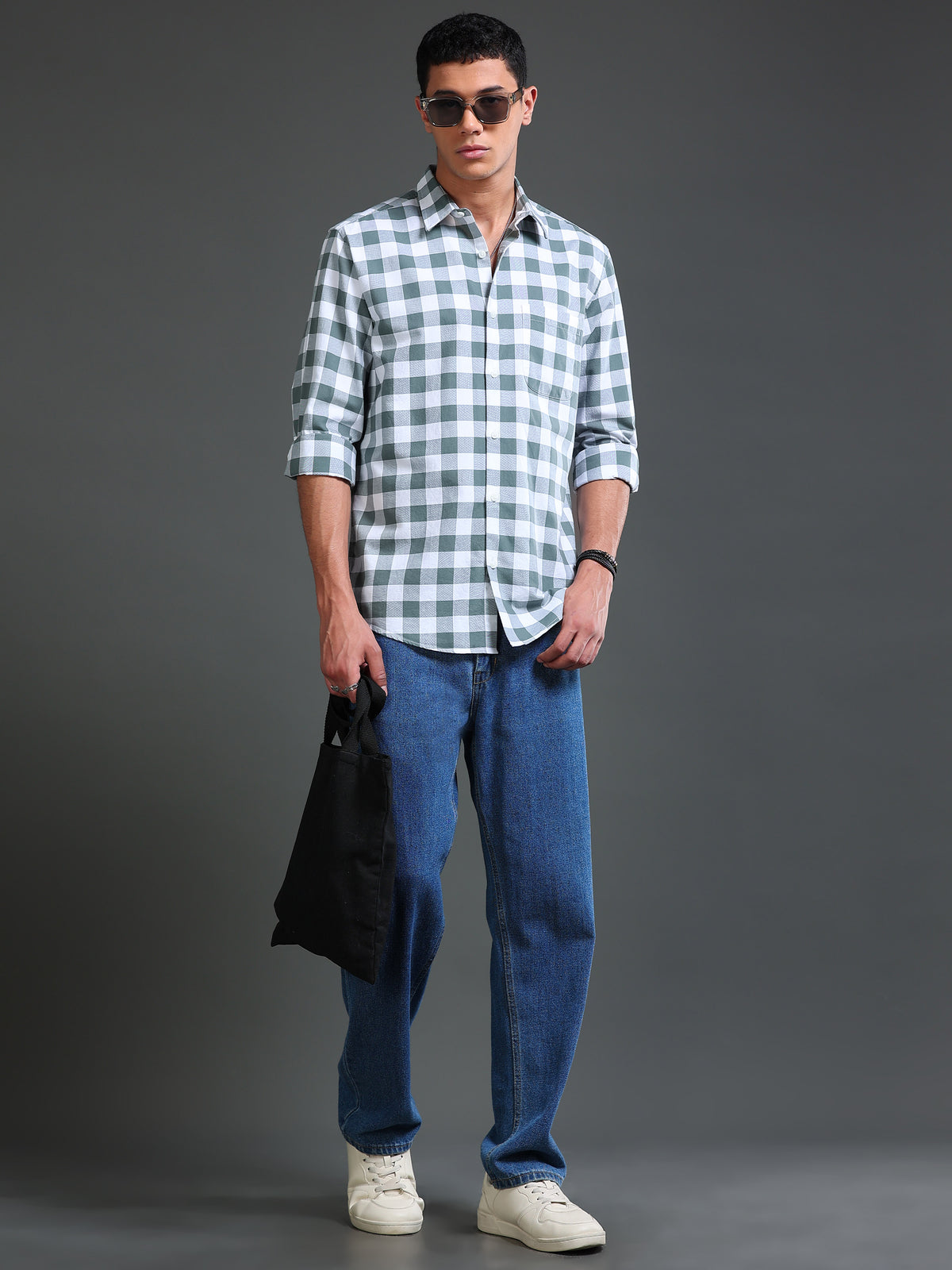 Men Premium Oxford Checks Shirt