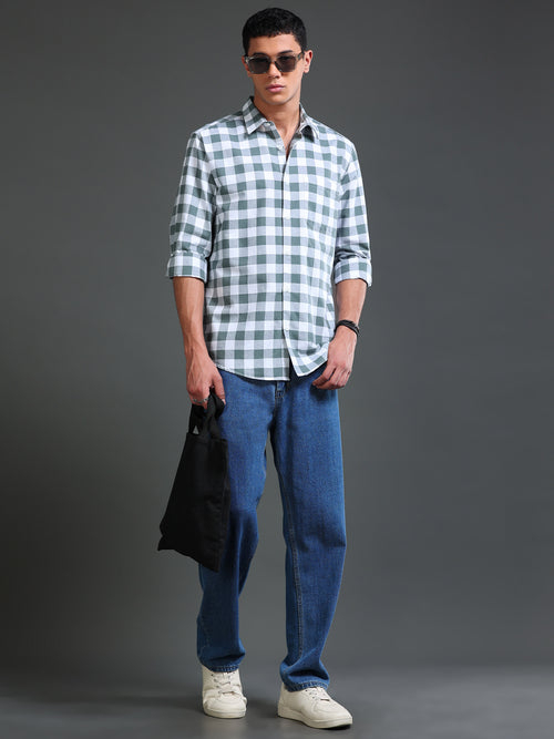 Men Premium Oxford Checks Shirt