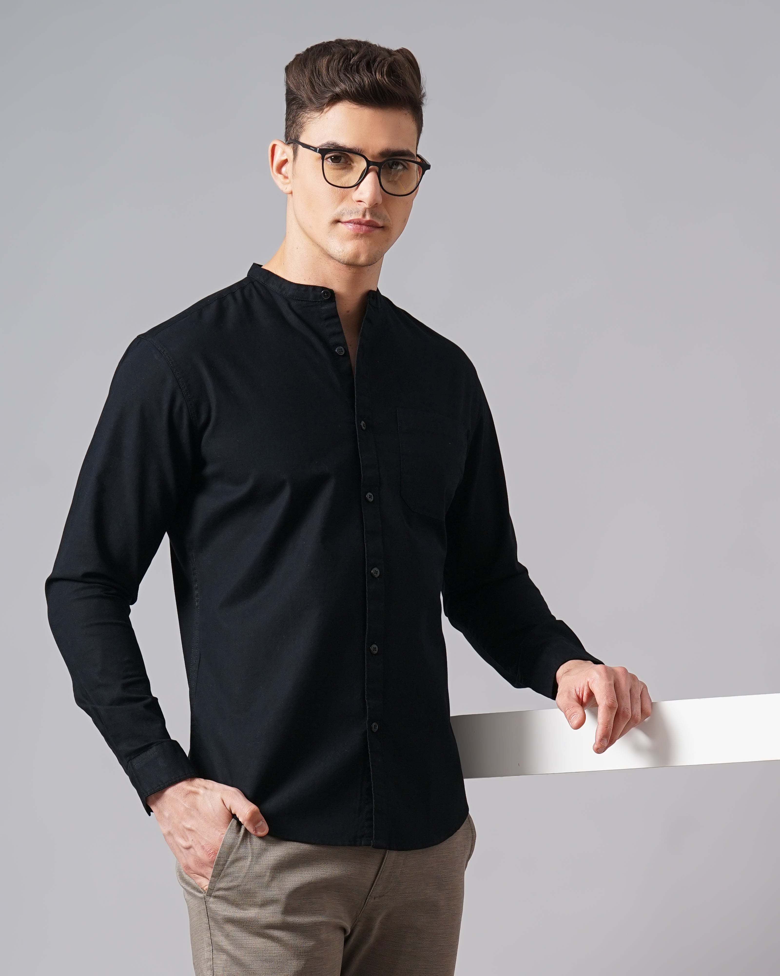 Men's Solid Casual Shirt