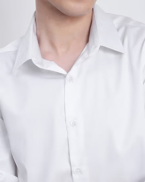 Satin Slim fit  Plain Shirts