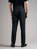 Men Tailored Straight Fit Low-Rise Trousers