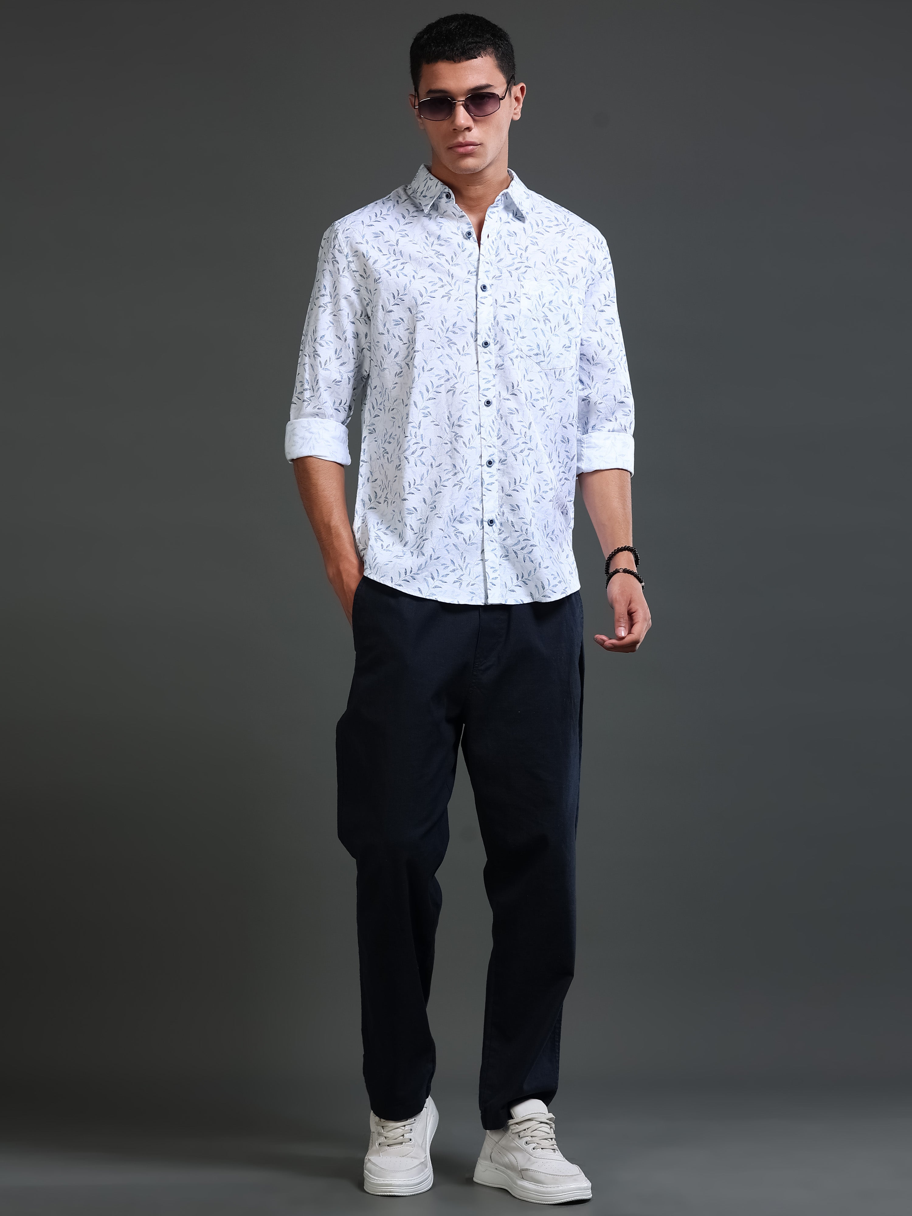 Men's Oxford Twill Prints Shirts