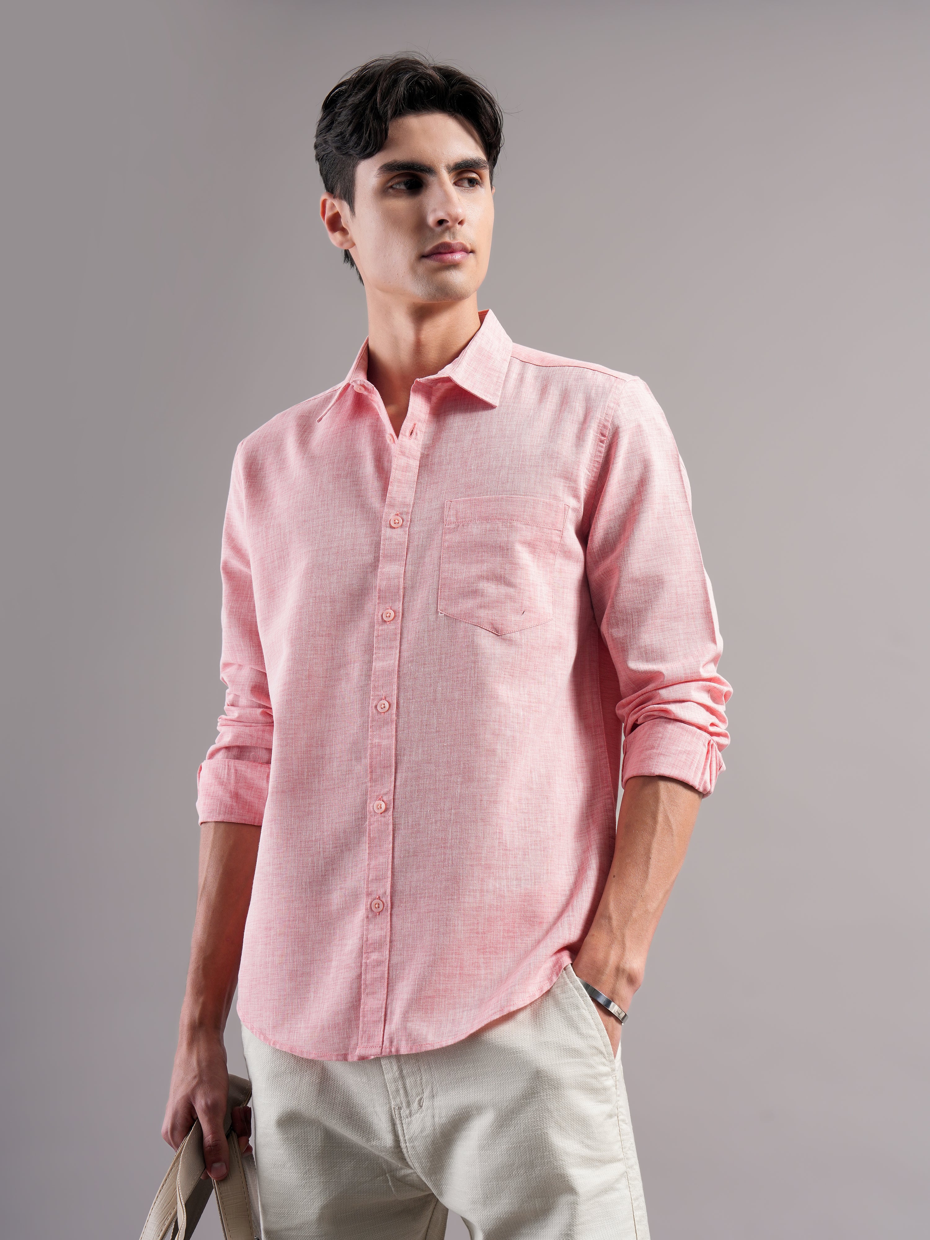 Men Smart Slim Fit Casual Shirt