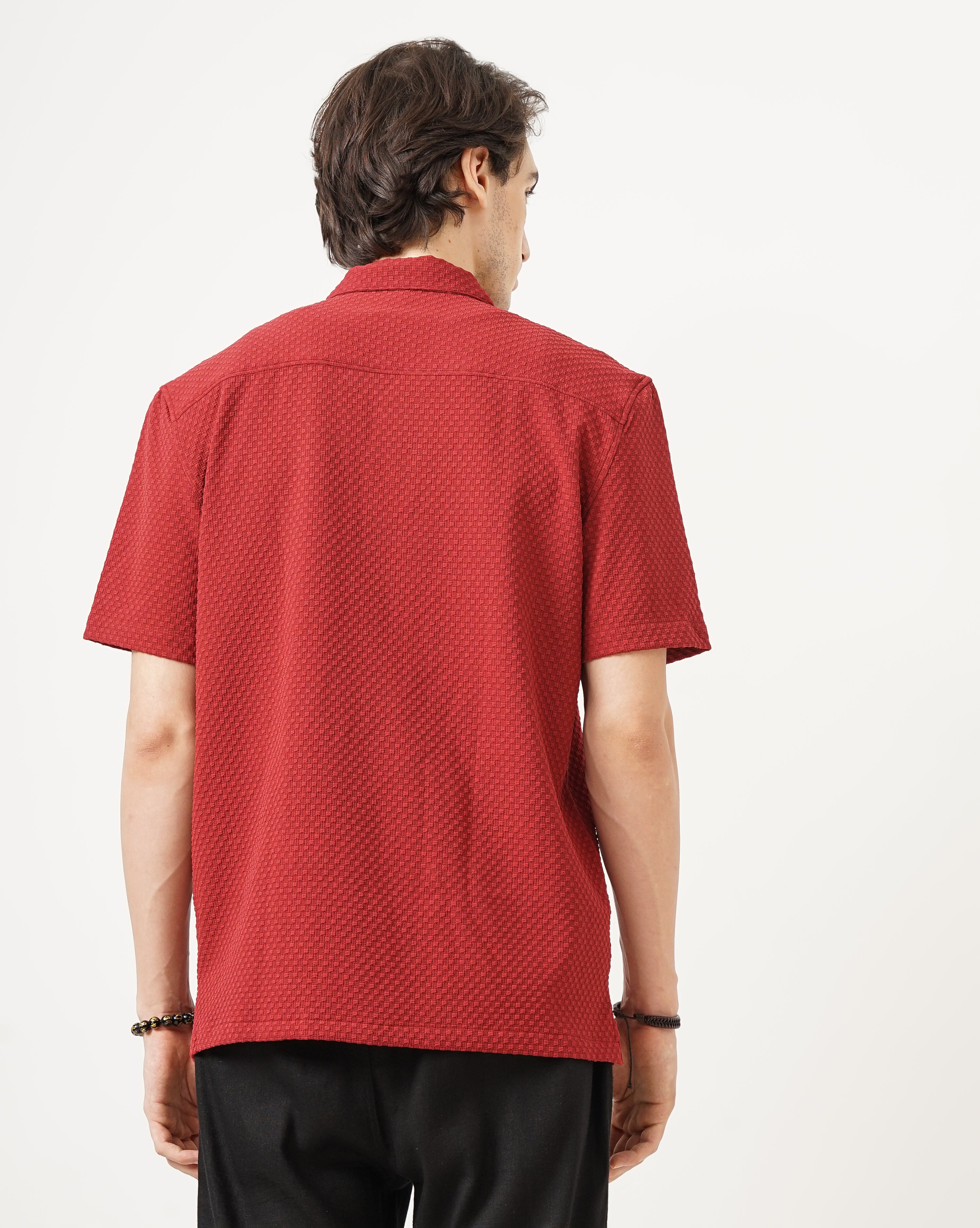 MEN'S SELF DESIGN SHIRT