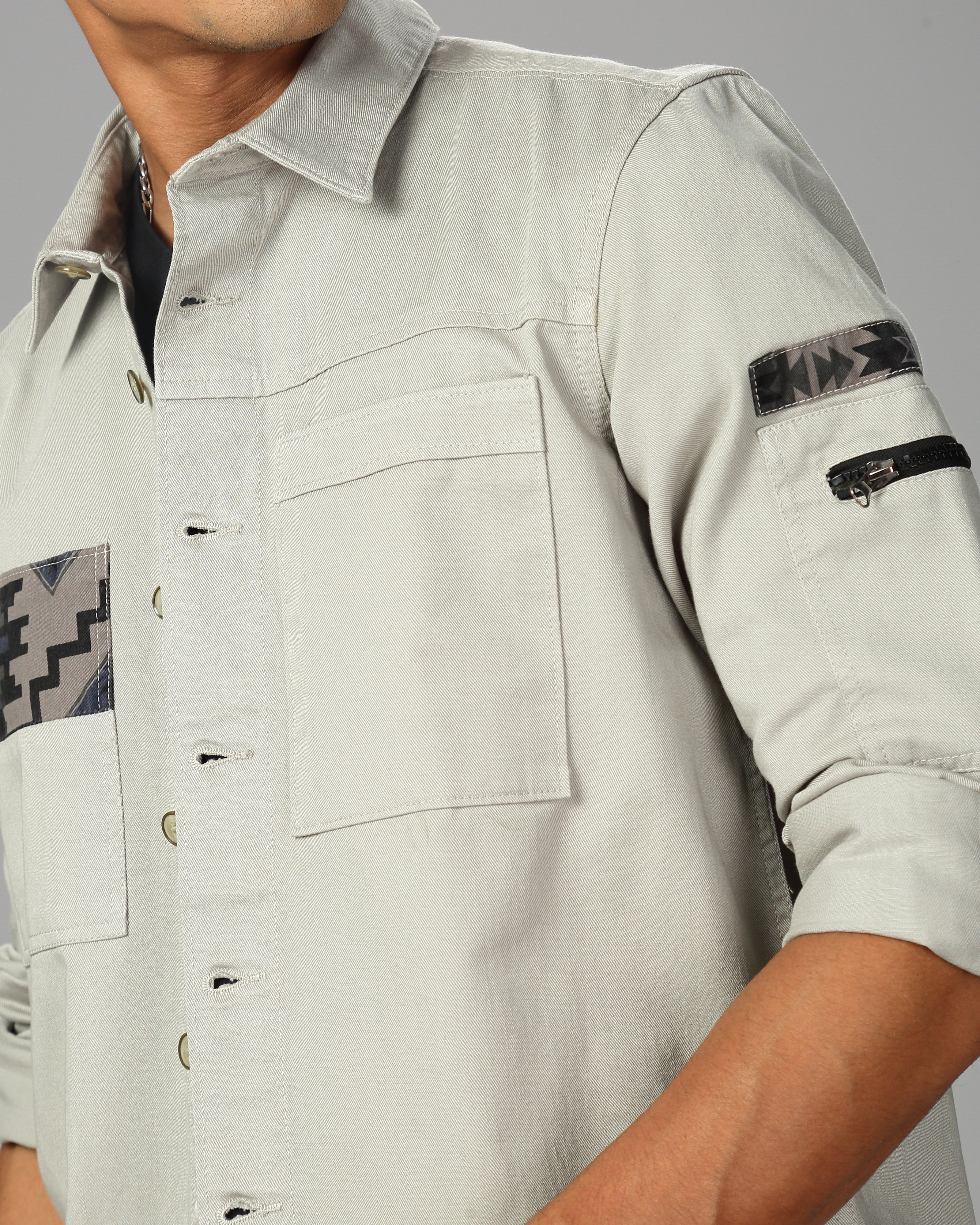 MEN OVERSHIRT FIT SHACKET
