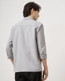 MEN'S SELF DESIGN REGULAR FIT SHIRT