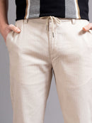Men Smart Slim Fit Low-Rise Cotton Chinos