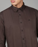 Smart Slim Fit Spread Collar Cotton Casual Shirt