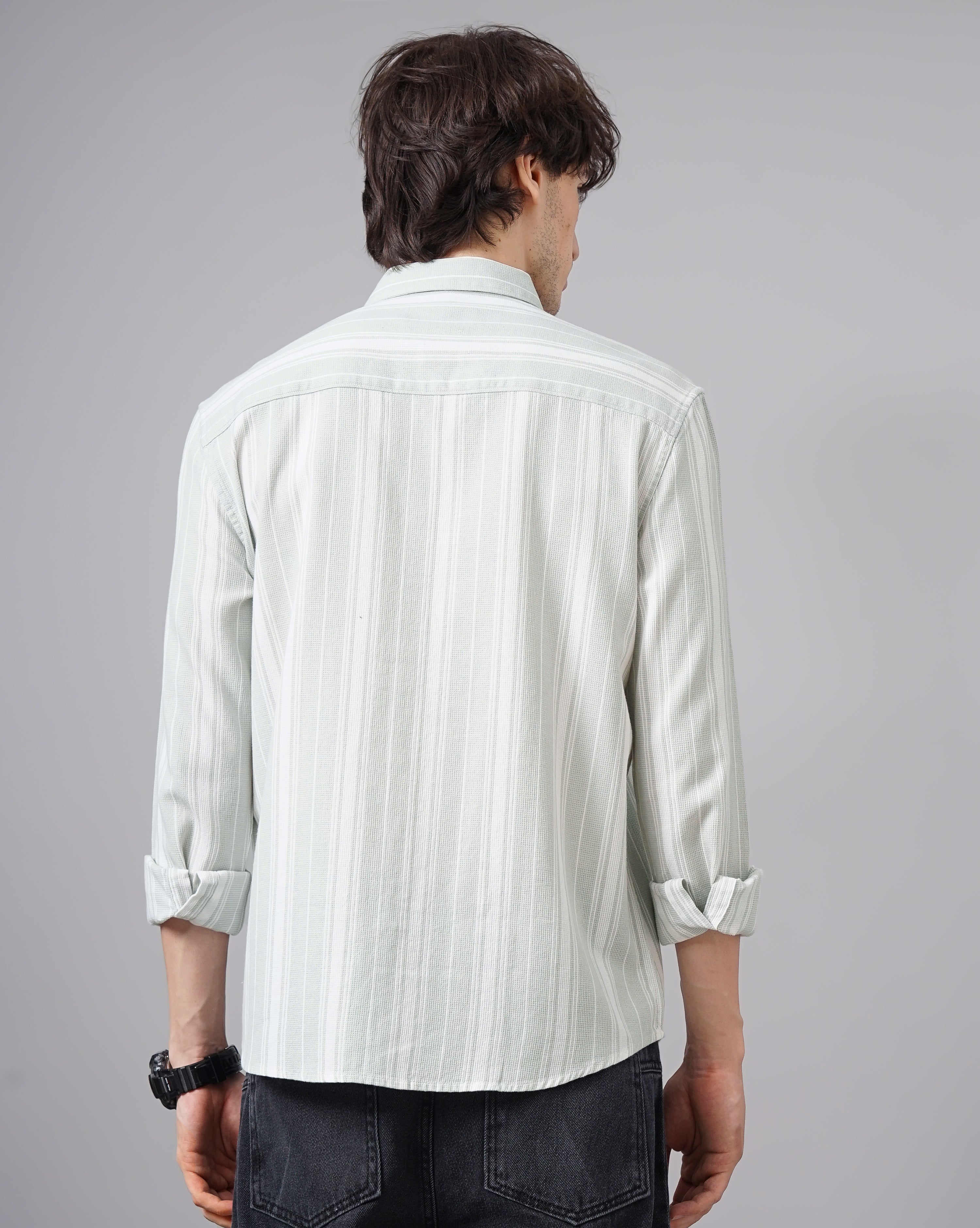MEN'S REGULAR FIT STRIPES SHIRT