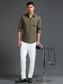 Men Dobby Solid Shirts