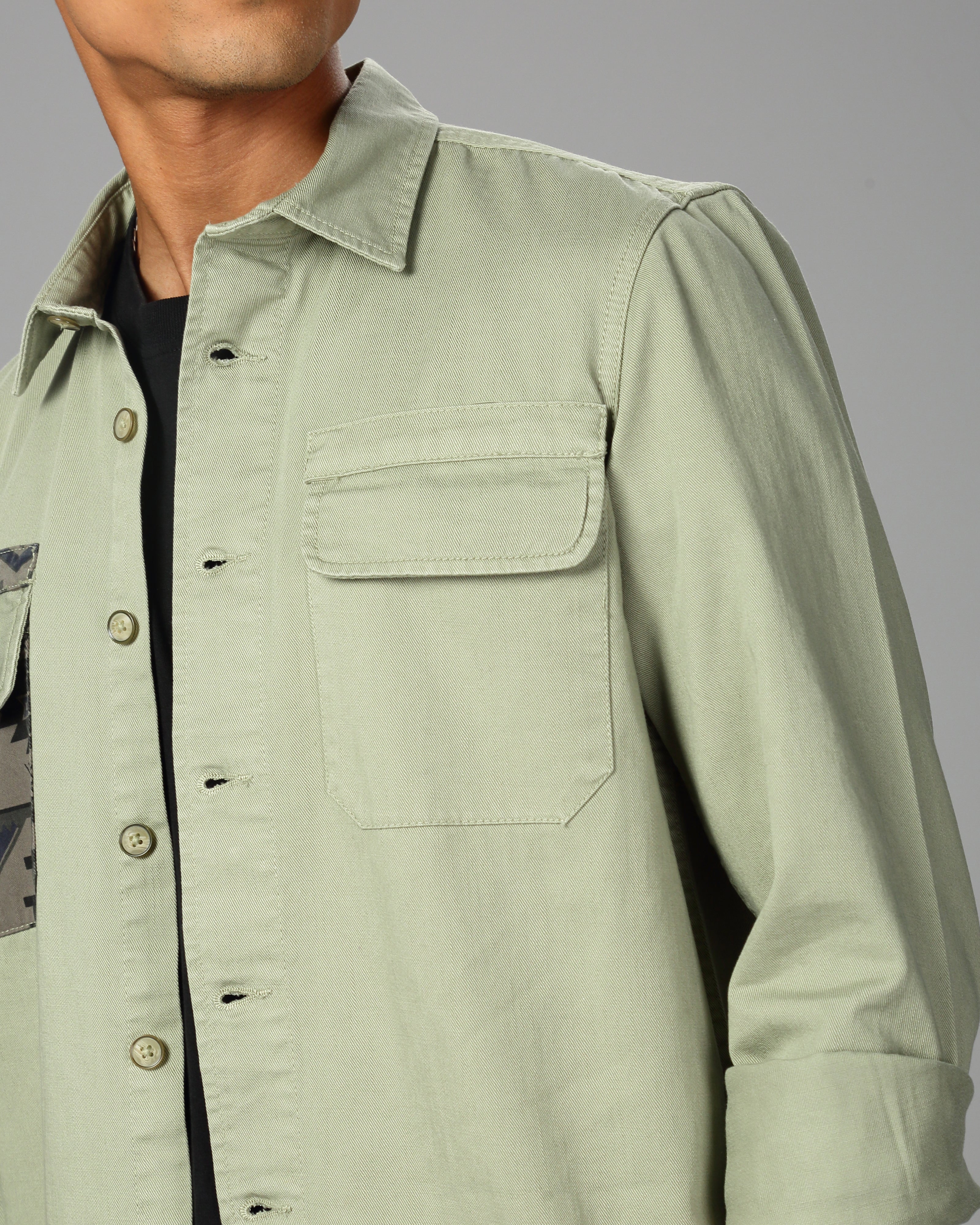 MEN OVERSHIRT FIT SHACKET