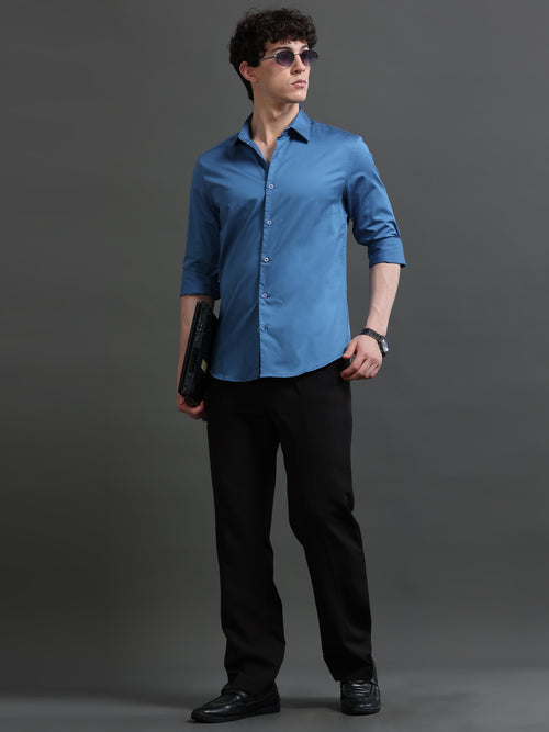 Men Smart Slim Fit Casual Shirt