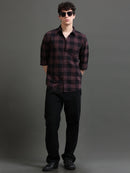 Men Smart Slim Fit Buffalo Checks Checked Casual Shirt