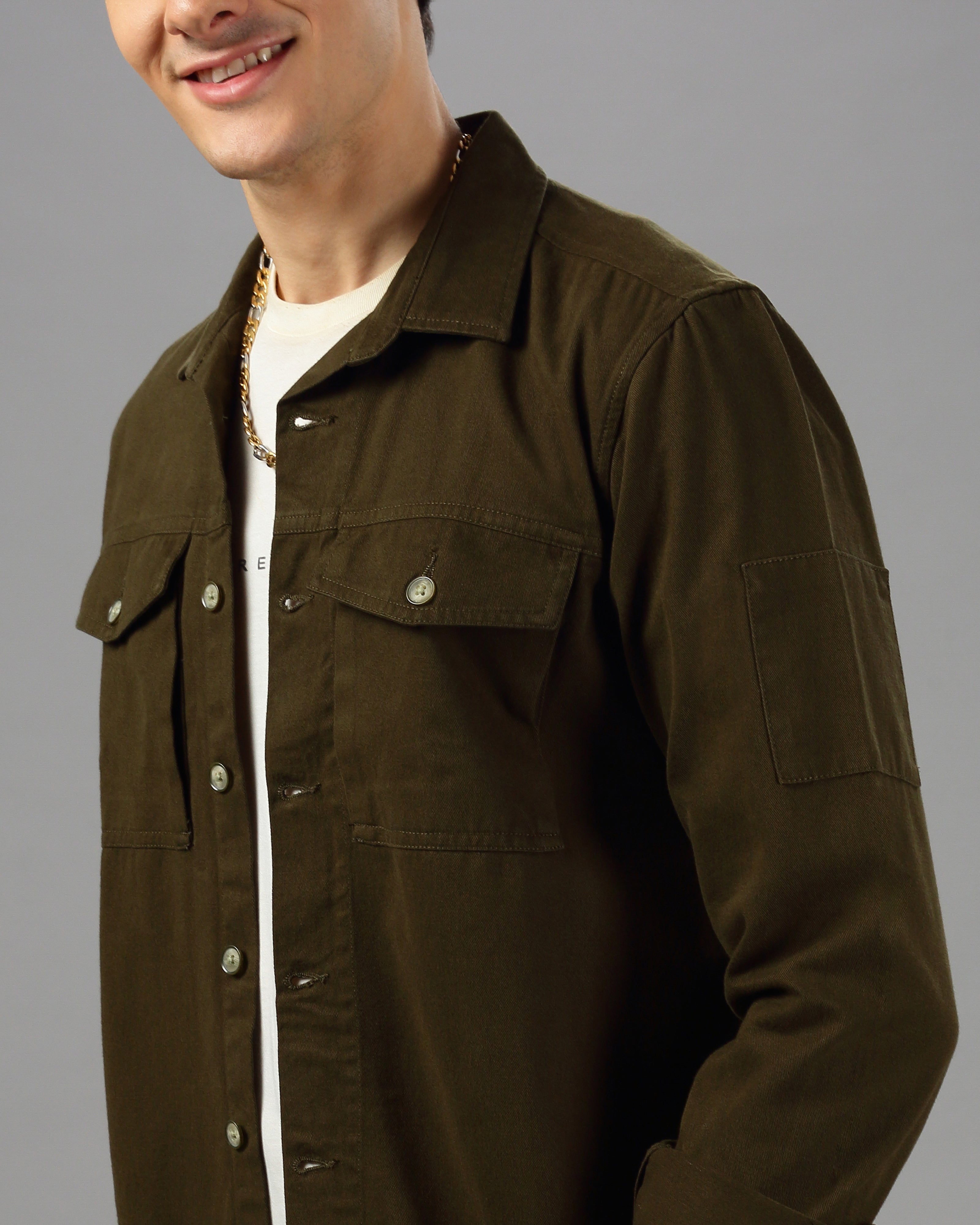 MEN OVERSIZE SHACKET