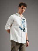 Men Smart Slim Fit Printed Casual Shirt