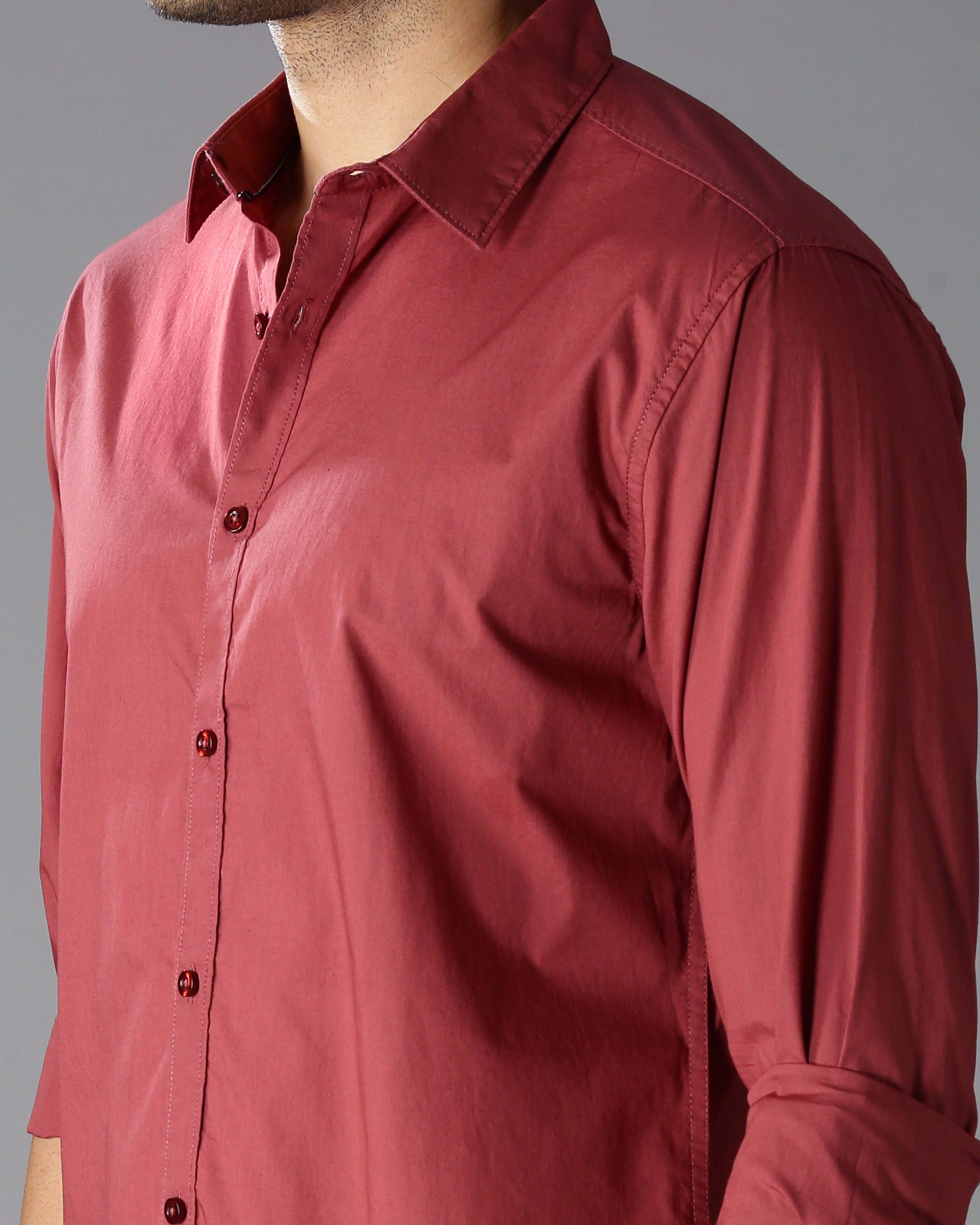 Men's Solid Casual Shirt