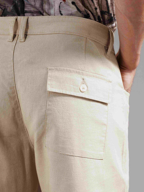 Men Tailored Low-Rise Trousers