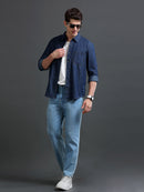 Men's Indigo Denim Slim Fit Shirt