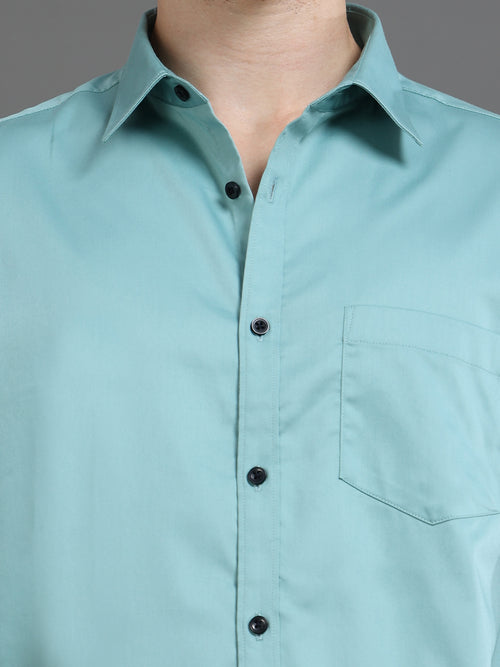 Men Satin Slim Fit Shirt