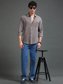 Men's Textured Solid Shirt