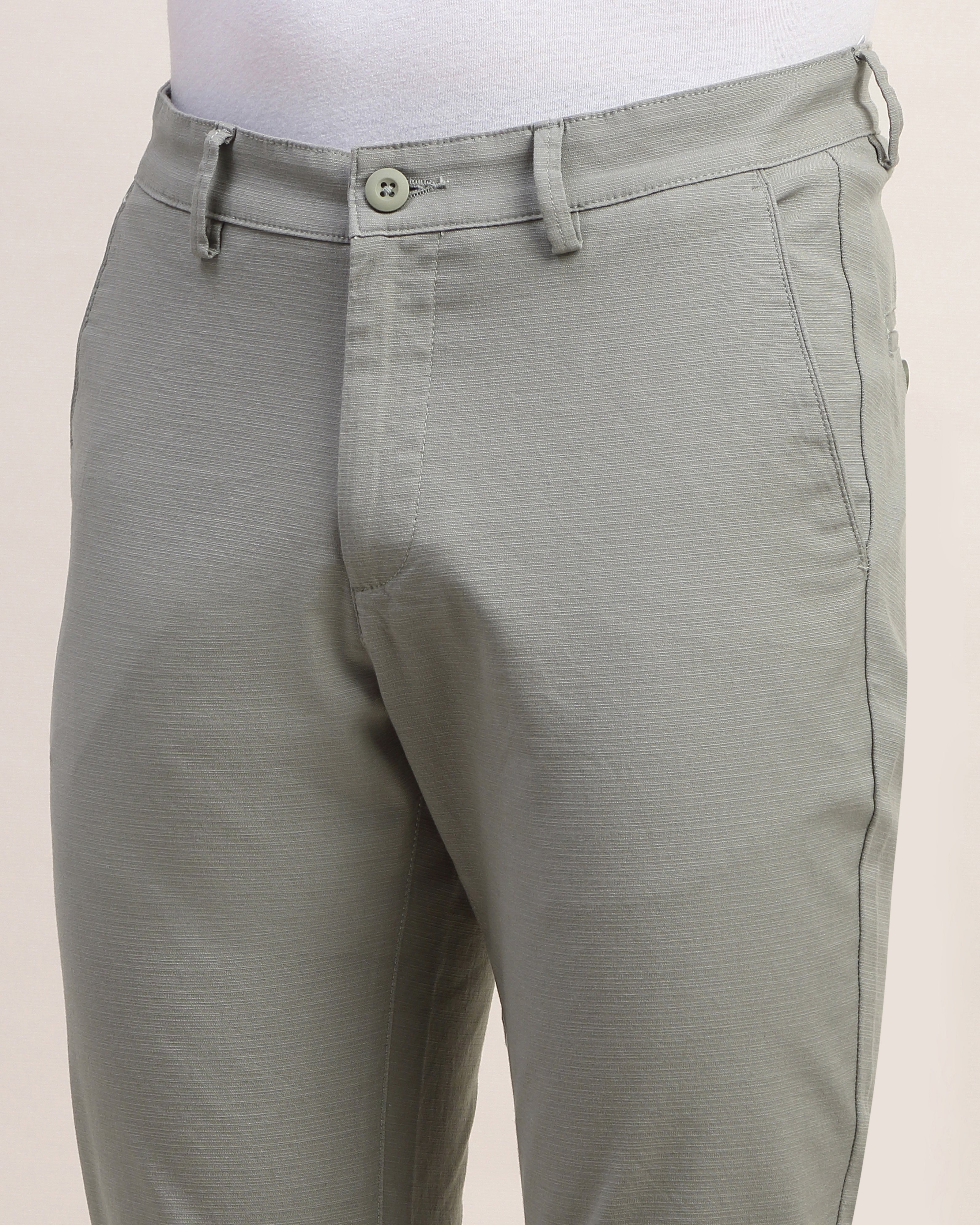 Men Comfort Slim Fit Low-Rise Chinos