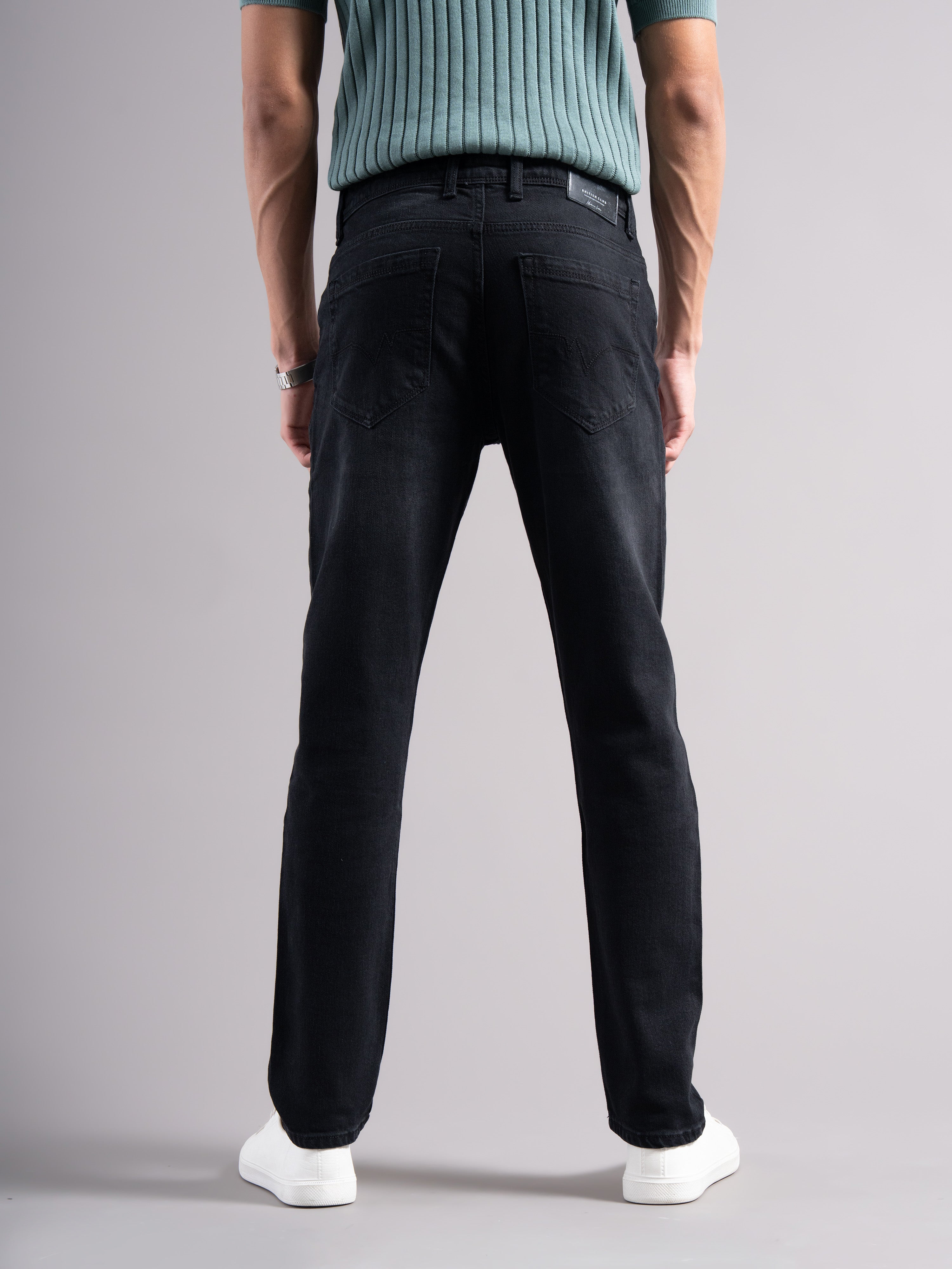 Men Smart Slim Fit Mid-Rise Light Fade Jeans